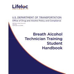 US DOT breath alcohol technician training student handbook